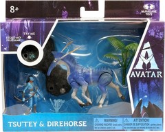 New Avatar World of Pandora Deluxe Action Set Tsu-Tey Direhorse Figures NIB