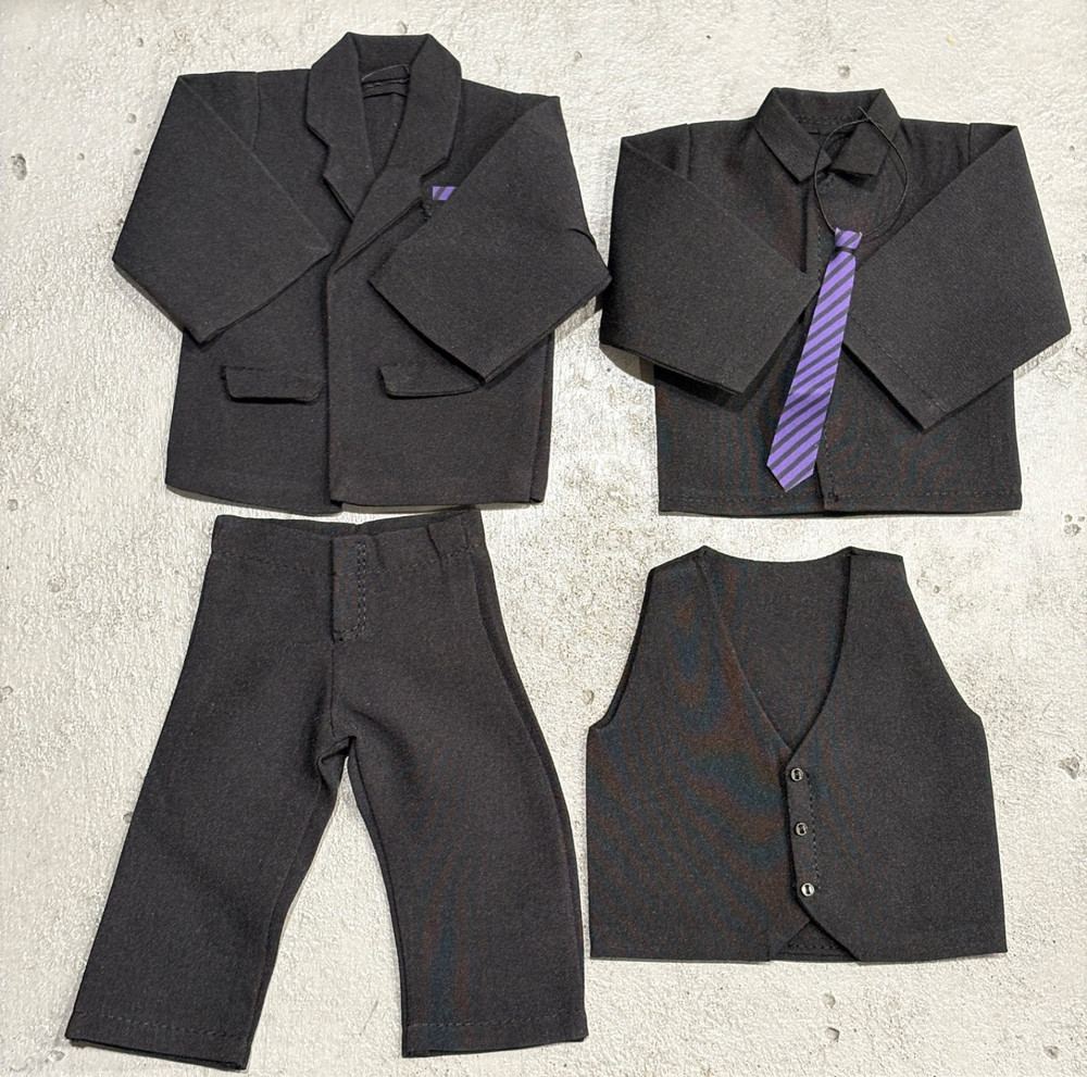 SU-KP-SET-GV: Black fabric Suit for Marvel Legend Gamerverse Kingpin (No Figure)