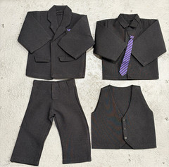 SU-KP-SET-GV: Black fabric Suit for Marvel Legend Gamerverse Kingpin (No Figure)