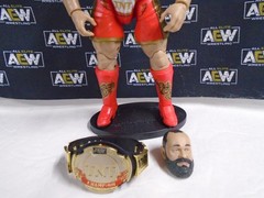 AEW Miro Unrivaled series 10 Figure 100% Complete + Stand Rusev WWE TNT Title