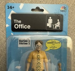 The Office Dwight Schrute Action Figure Lot of 2 Dunder Mifflin Series 1 Sealed