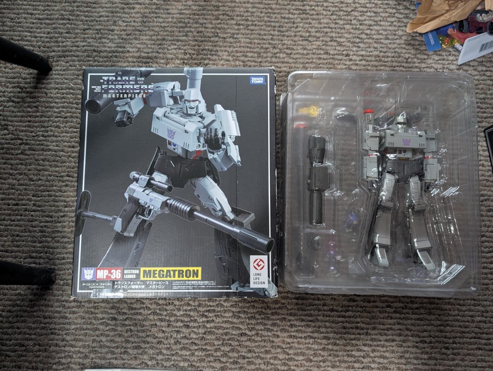 Transformers authentic Masterpiece MP 36 MEGATRON REISSUE TAKARA TOMY destron