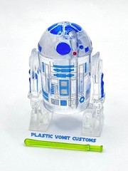 Vintage Kenner Style Custom Star Wars Clear R2D2 READ DESCRIPTION