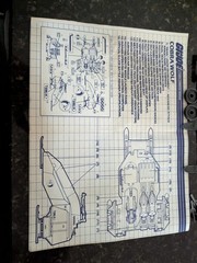 GI Joe 1987 Cobra Wolf 100% Complete With Box Driver Blueprints Minty Condition