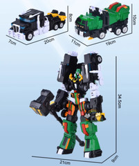 Tobot V Galaxy Detectives Big Beast Transforming Combined Robot Figure Toy