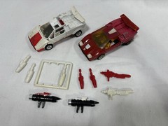 Transformers G1 Red alert And Sideswipe Accessories Lot Vintage Original