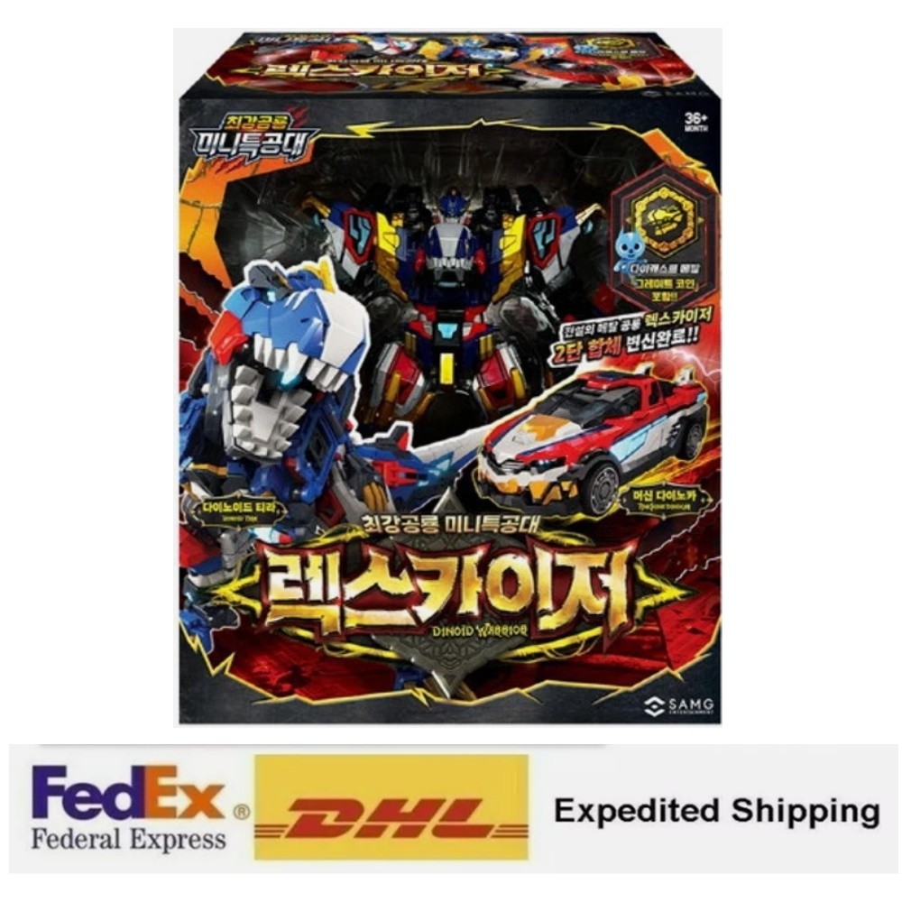 Miniforce Dinoid Warrior REX KAISER Transforming Robot toys