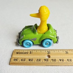 Lot of 3 Playskool 1980s Sesame Street diecast vehicles (wear and tear)