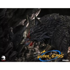 D20 Studio 1:12 Metal Blade Huge Wolf Mount Black C-Basic Version Model Figure