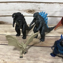 Godzilla Action Figures LOT OF 15 TV Movie Monsters Rodan, Many Godzillas