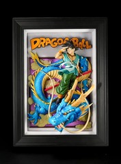 Bandai Tamashii Art Dragon Ball Son Goku & Dragon Three Dimensional Painting New