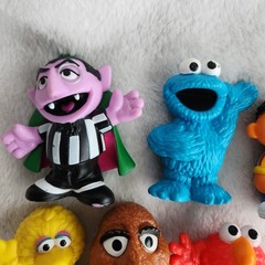 Sesame Street Workshop Lot Of 12 PVC Figures Snuffleupagus Count Abby Elmo More!