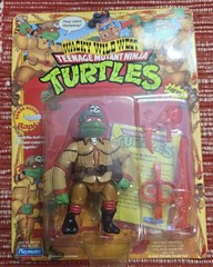 TMNT Wacky Wild West Sewer Scout Raph Figure w/ Knife Rifle Set
