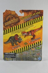 Jurassic Park 2009 Dino Battlers Triceratops VS Tyrannosaurus Rex T-Rex 2 Pack