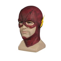 Cosplay Red Mask Barry Allen Full Face Latex Mask Helmet Halloween Party