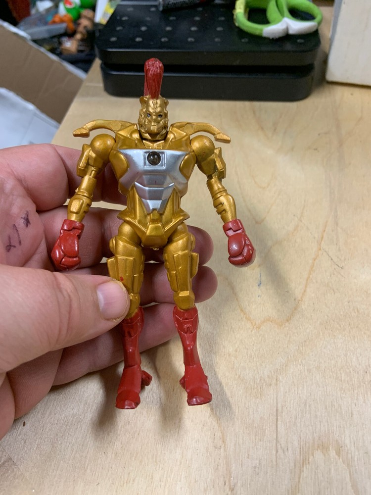 UNTESTED JAKKS Real Steel Midas Light Up Robots Action Figure 5″ Needs Batt C2