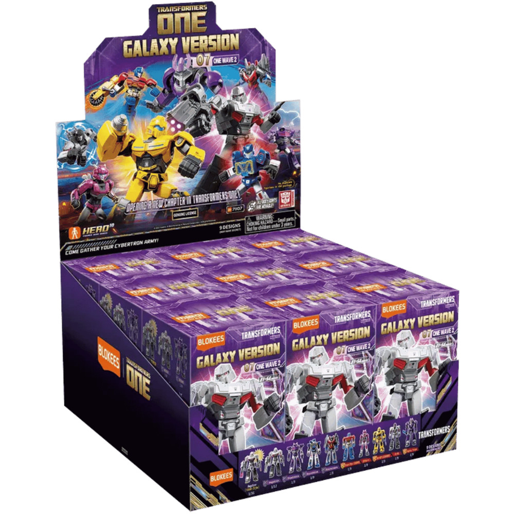 Blokees Transformers Galaxy Version 07 One Wave 2 Sealed Set of 9 Boxes