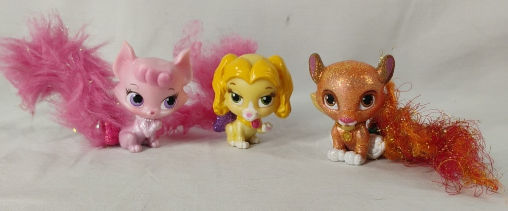 Disney Palace Pets Set Of 3 Cat Dog Lion Pet Figures Toys