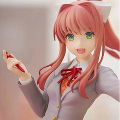 18CM Anime Doki Doki Literature Club Monika Action Figure Model Toy Collection