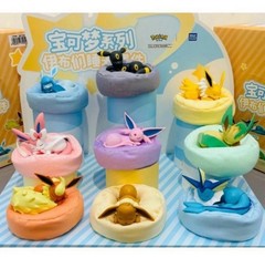 TOPTOY Eevee Sleeping Position Series Blind Box Pokemon (Complete Set 9 Boxes)