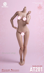 US Worldbox 1/6 AT201/AT202 Pale Suntan Flexible 12”Female Figure Body doll toy