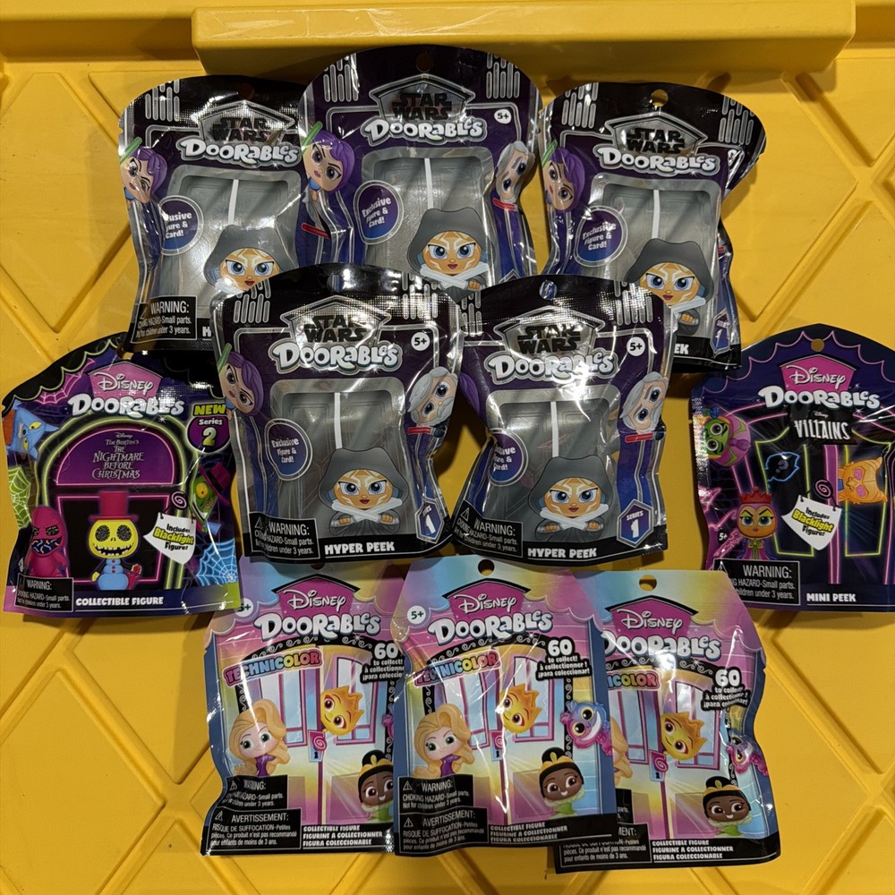 Mixed Lot Of 10 Disney Doorables Blind Bags All As Pictured