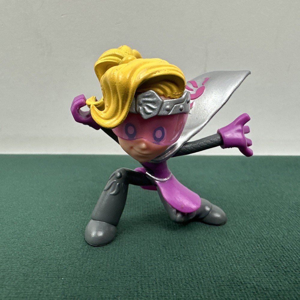 Ninja kidz Clubz TV Disaster Superhero Kids Action Figure Purple Girl 2”