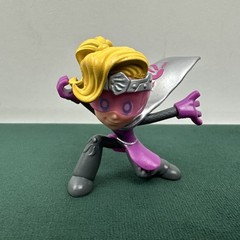 Ninja kidz Clubz TV Disaster Superhero Kids Action Figure Purple Girl 2”