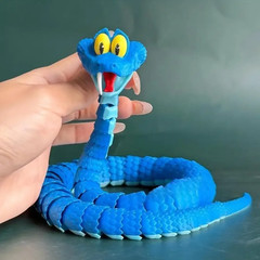 3D Printed Snake Model Articulated Simulation Toy Stress Relief Gift New