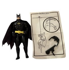 Vintage 1989 Toy Biz 5″ Batman Action Figure w/Working Bat Rope Belt