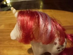 Vintage Hasbro 1983 My Little Pony Moondancer Unicorn Pink And White With Stars