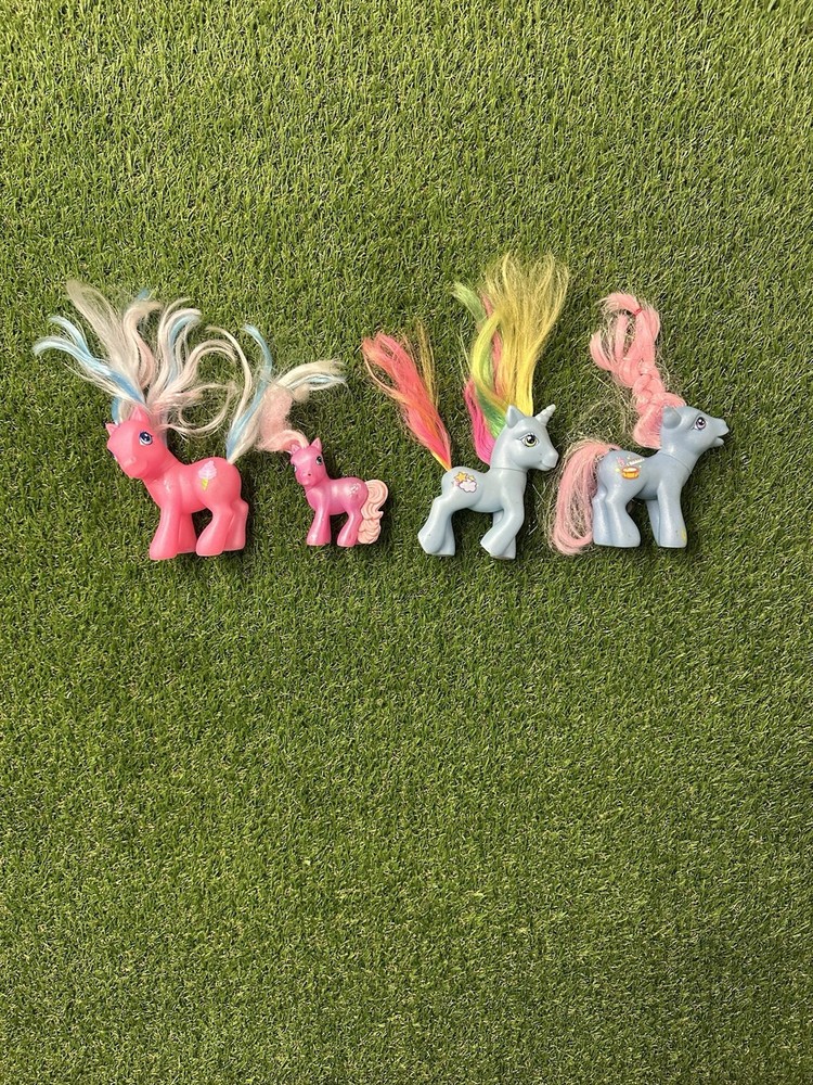 My Little Pony Generation 3 (G3) Lot of 4 Pony Figures Hasbro Vintage 2002-09