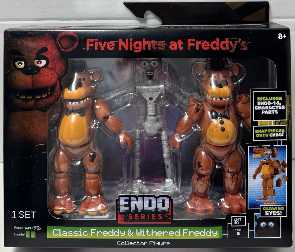 Five Nights At Freddy’s Endo Series Classic and Withered Freddy Jazwares FNAF