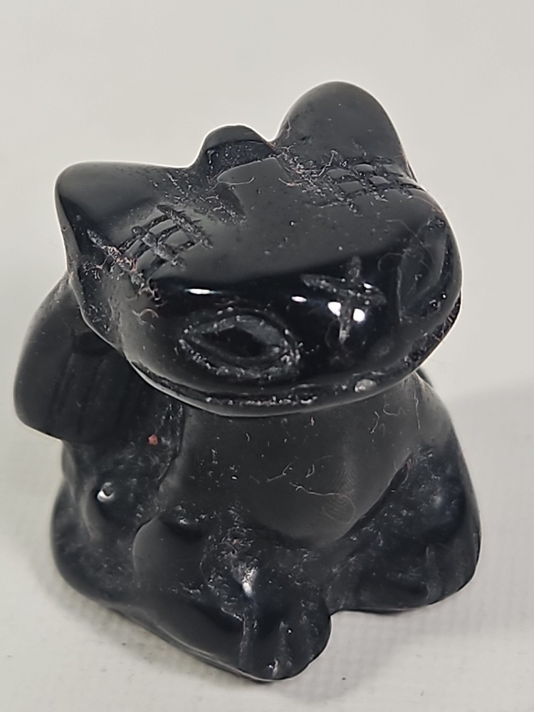 1″ Black Toothless How To Train Your Dragon Figure Talisman Token Obsidian 25g