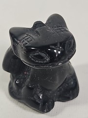 1″ Black Toothless How To Train Your Dragon Figure Talisman Token Obsidian 25g