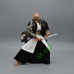 1/12 Scale 6″ Action Figure Samurai Warrior Costume romankey Clothes Model