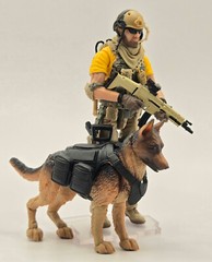 “JAEGER” K9 German Shepherd Dog Marauder TF 1:18 Scale 4″ GI Joe “Type” Canine