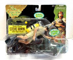 F4 The Crocodile Hunter Scuba Diving Steve Irwin w/Tiger Shark MOC N2 Toys 2000