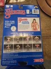 (CHASE) WWE LJN MATTEL SUPERSTARS ULTIMATE WARRIOR 8″ ACTION FIGURE BLACK CARD