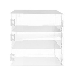3-Tier Display Case Shelf Dustproof Clear Showcase Holder for Action Figures