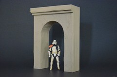 Tatooine Building street Diorama For 3.75 in (1:18) Figure (Painted) STAR WARS