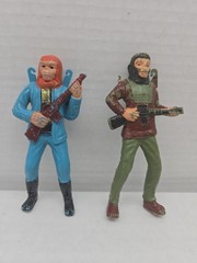 1967 Planet of The Apes Dr. Zaus Parachute Paratrooper Figure Hong Kong Lot