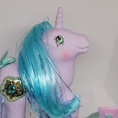VINTAGE 1987 G1 My Little Pony Princess Sparkle & Bushwoolie Companion Figure