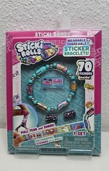 Set 6_STICKI ROLLS Sticki Bands Wearable &Shareable Sticker Bracelet Includes 70