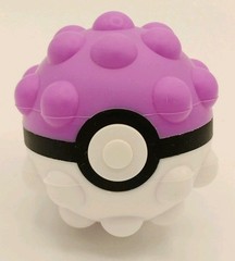 Pokemon Nintendo Knobby Silicone Purple Pokeball Stress Ball, Fidget Ball