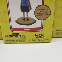 Bob’s Burger’s Set Of 5 Tina Louise Gene Linda Bob 4″ Figures Culturefly NEW NIB