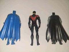 DC Comics Figure Lot: Modern Age Batman, Golden Age Batman, Nightwing