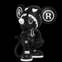 MIGHTY JAXX CHEEKY MOUSE VINYL Collection Black Figures Art Toy H20CM/7.9in