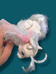 Vintage My Little Pony Princess Tiffany Pegasus G1 MLP White Jeweled 1987