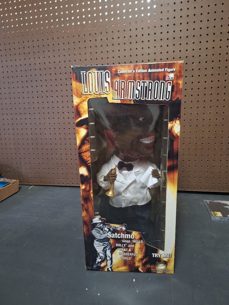 Gemmy Pop Culture Series Louis Armstrong Animated Singing Figure. Not Working